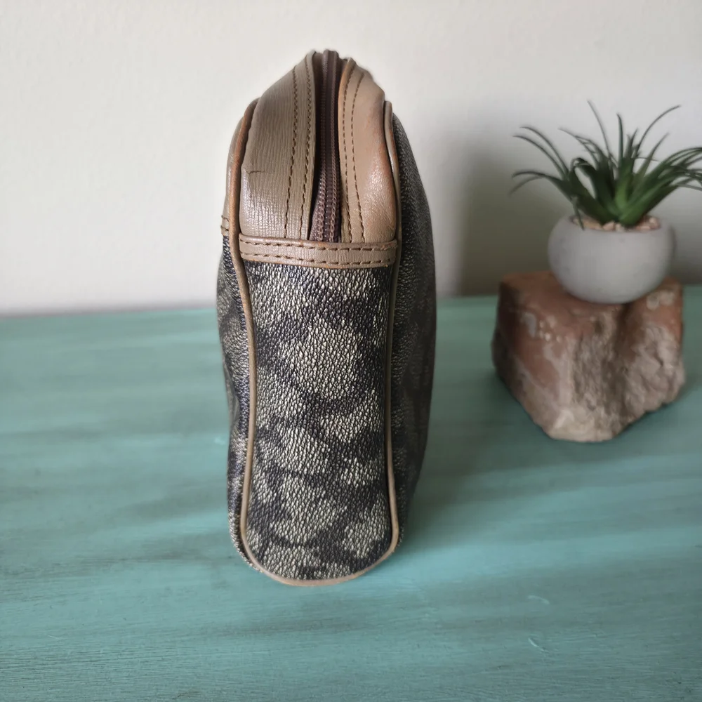 Yves Saint Laurent Brown and Tan Makeup Bag - Picture 2 of 8